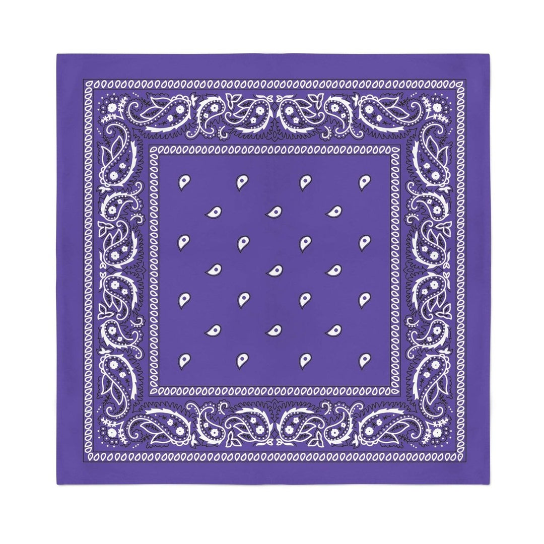 Jordefano Paisley Bandanas 14 Pack Unisex Polyester Bulk Wholesale Multiple Colors Image 1