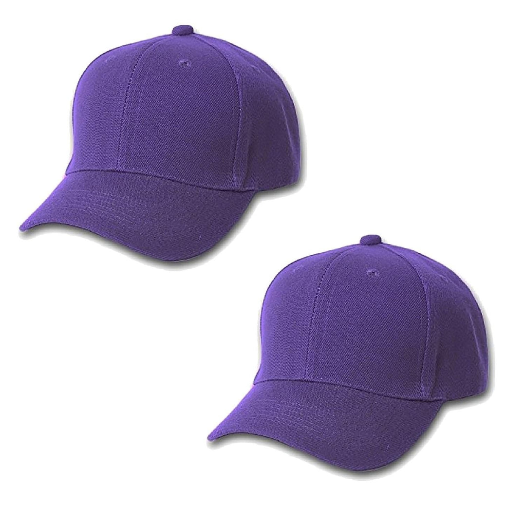 Mechaly Comfortable Solid Unisex Baseball Cap Hat - 2 Pack Image 8