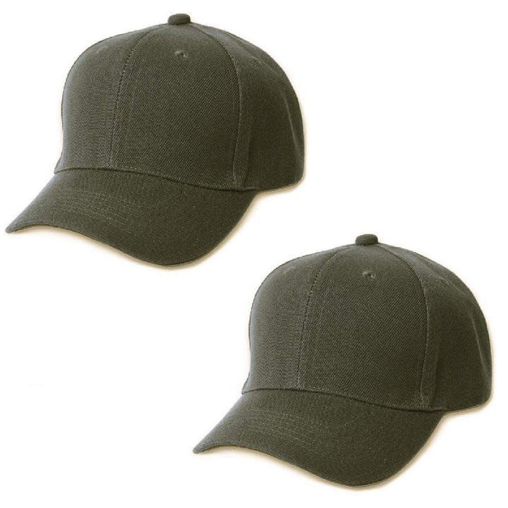 Mechaly Comfortable Solid Unisex Baseball Cap Hat - 2 Pack Image 9