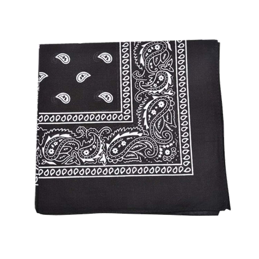 Mechaly Extra Large Quality Polyester Paisley Print Bandana 27 x 27 Inches Image 1