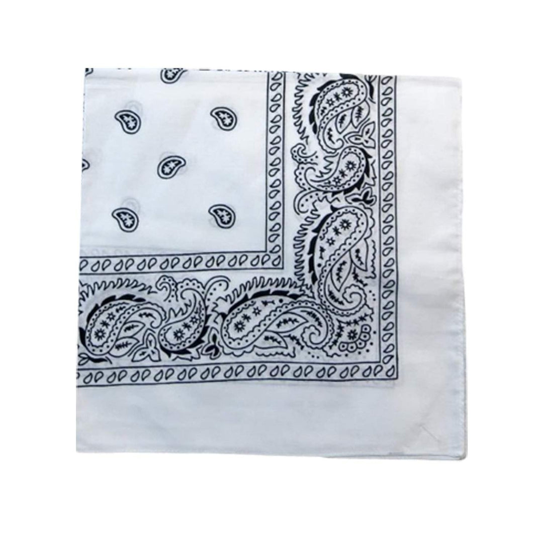 Mechaly Extra Large Polyester Paisley Bandana 27x27 Inches Multicolor Decor Image 3