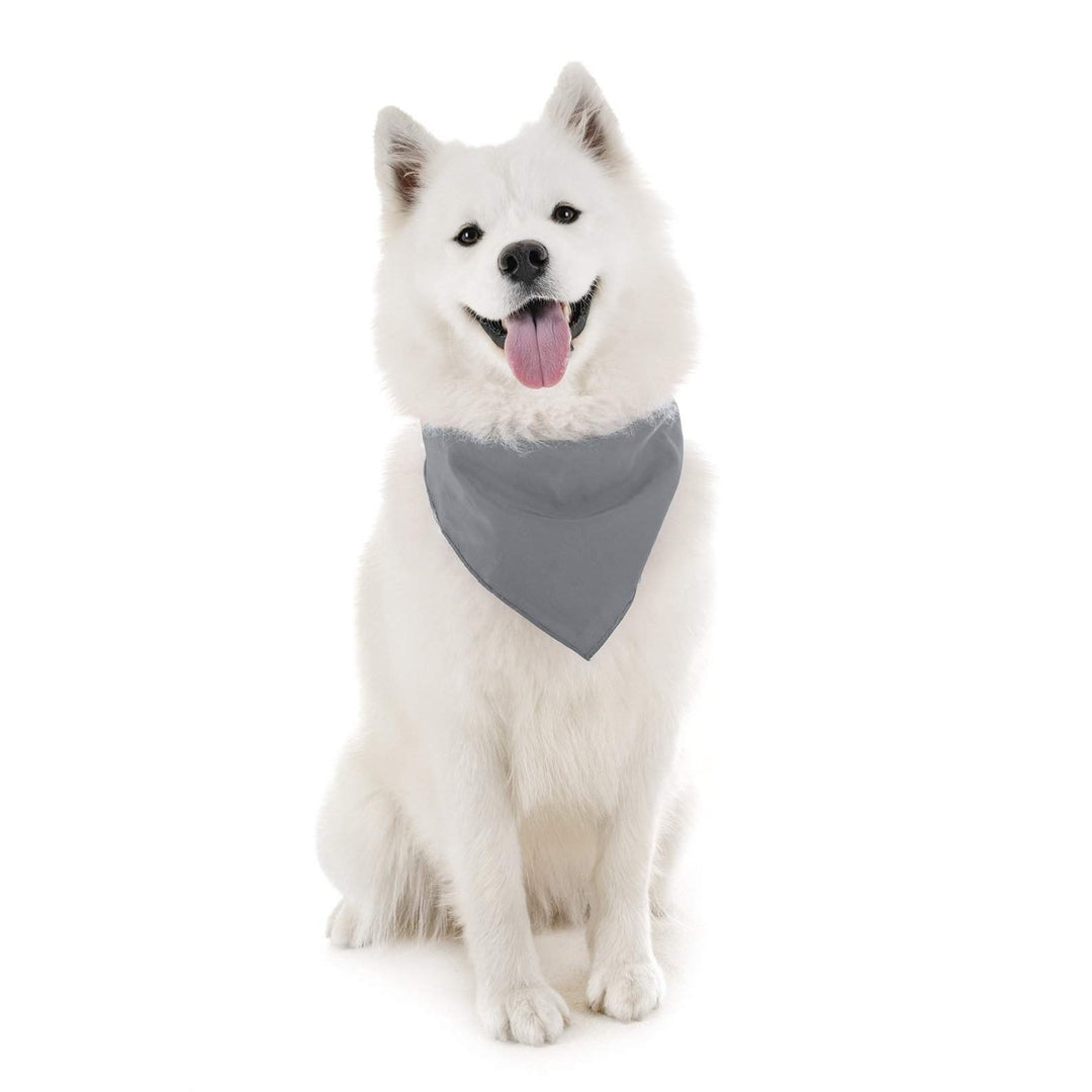 Mechaly Dog Plain Cotton Bandanas - 3 Pack - Scarf Triangle Bibs for Small and Large PuppiesDogs and Cats Image 10