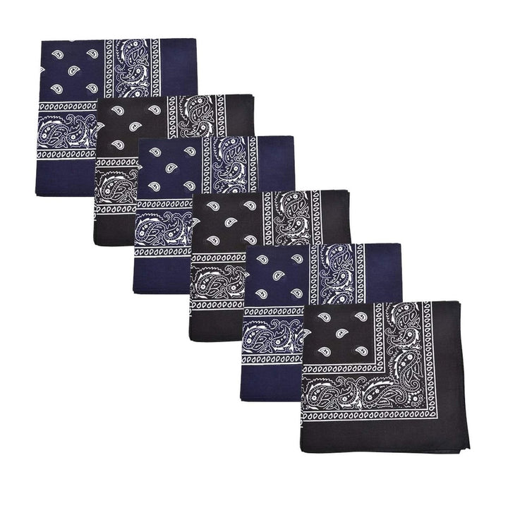 Mechaly 100% Cotton Paisley Bandanas 6 Pack Lightweight Comfortable Accessories Image 4