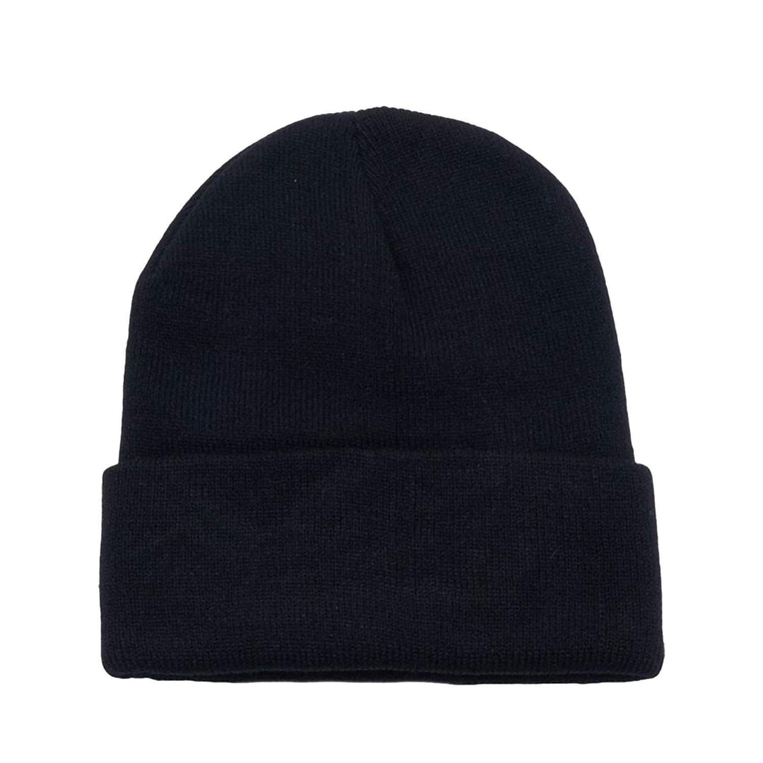 12 Pack Plain Long Cuffed Mens Beanies Skullies Multipack Bulk Image 1