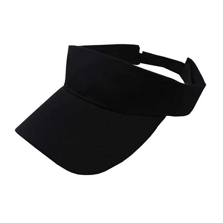 12 Pack Adjustable Sun Visor Caps Lightweight Polyester Sports Hats One Size Image 1