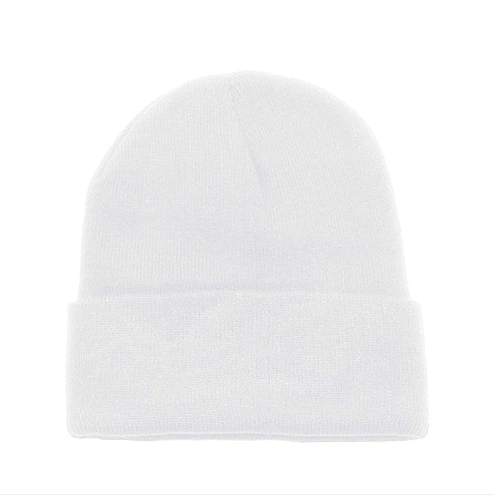 12 Pack Plain Long Cuffed Mens Beanies Skullies Multipack Bulk Image 10