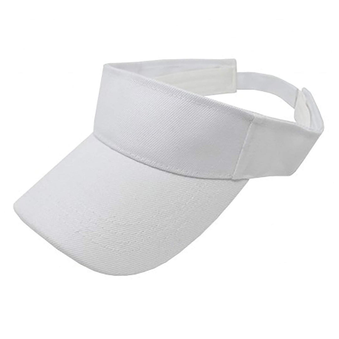 12 Pack Adjustable Sun Visor Caps Lightweight Polyester Sports Hats One Size Image 1