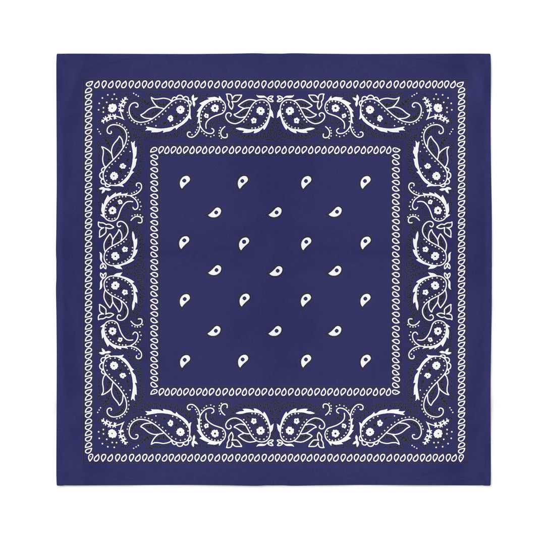 Jordefano 16 Pack Cotton Double Sided Paisley Bandanas for Versatile Use Image 4