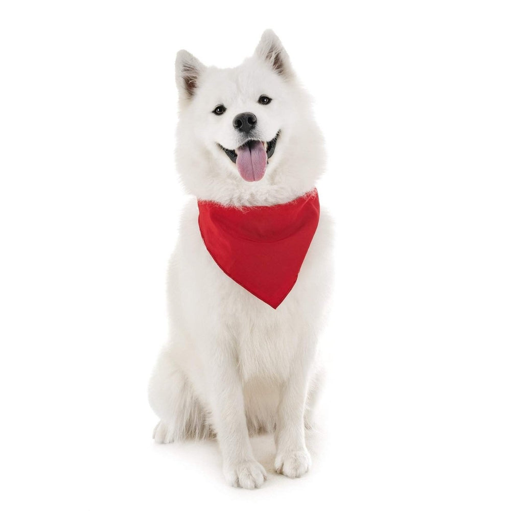2 Pack Qraftsy Dog Cotton Bandana Scarf Triangle Bibs for Any Size PuppiesDogs and Cats Image 2