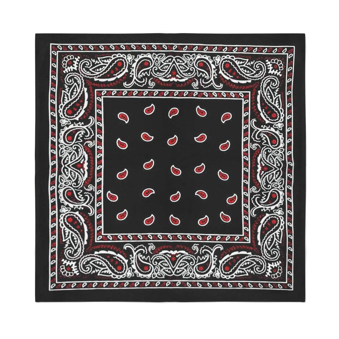 Jordefano 16 Pack Cotton Double Sided Paisley Bandanas for Versatile Use Image 12