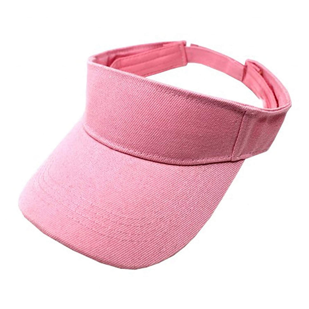 2-Pack Adjustable Sun Visor Caps Lightweight Polyester Sports Hats Unisex Image 6