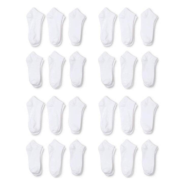 24 Pairs Low Cut Socks Men Size 9-11 or 6-8 Black White Mixed Comfort 24-Pack Image 3