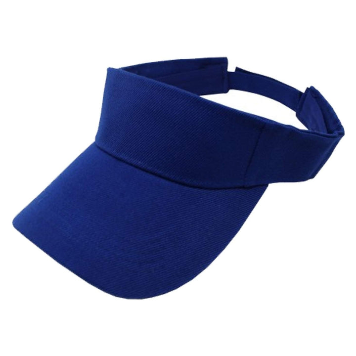 6 Pack Adjustable Sports Visor Caps Polyester Summer Outdoor Hats One Size Image 2