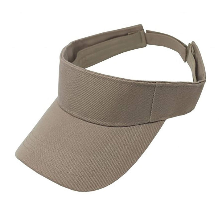 6 Pack Adjustable Sports Visor Caps Polyester Summer Outdoor Hats One Size Image 1