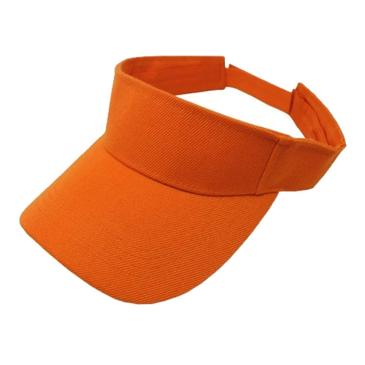 6 Pack Adjustable Sports Visor Caps Polyester Summer Outdoor Hats One Size Image 6