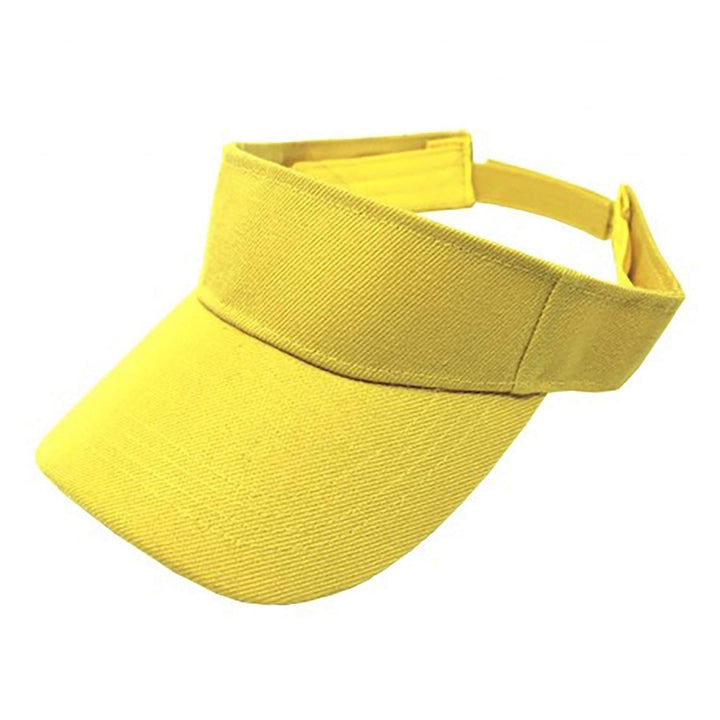 6 Pack Adjustable Sports Visor Caps Polyester Summer Outdoor Hats One Size Image 10