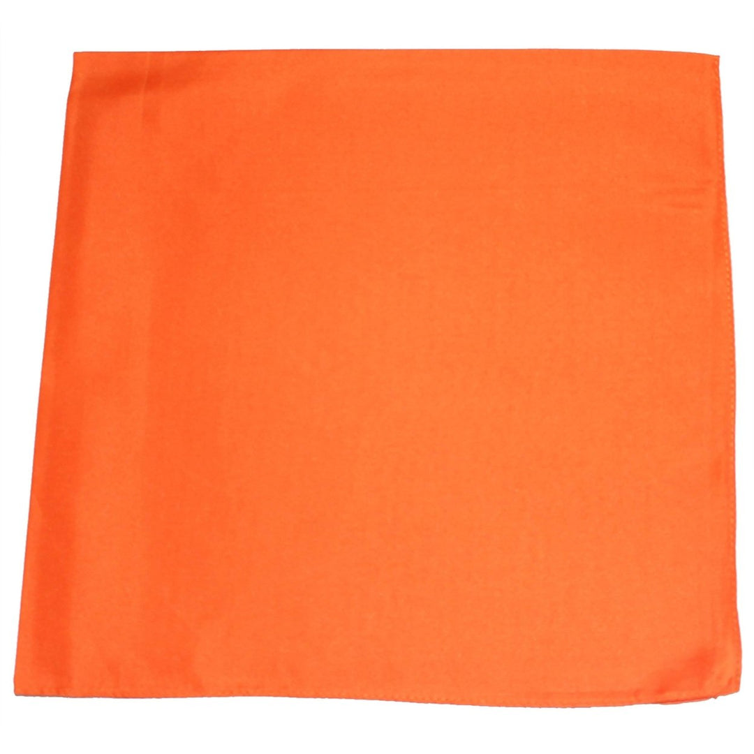 Pack of 10 22x22 Basic Polyester Bandanas Unisex Solid Colors for Everyday Use Image 1