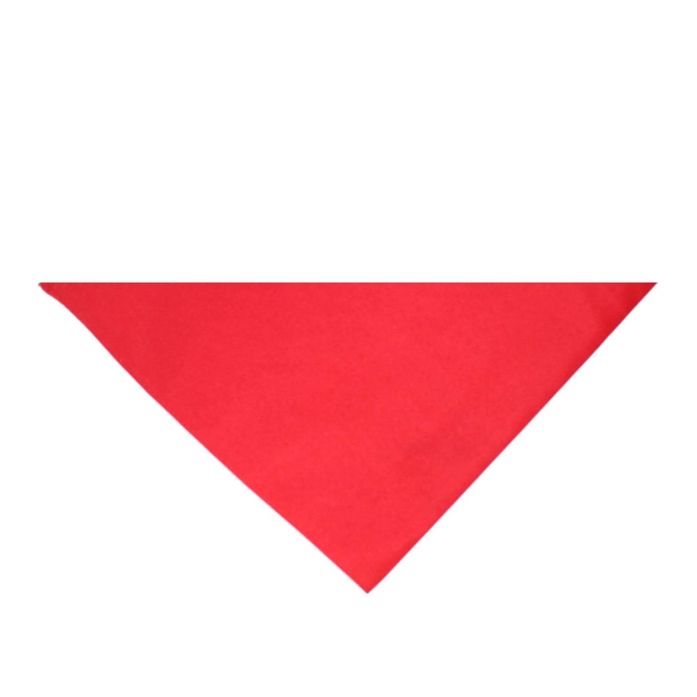 Jordefano Triangle Bandanas Pack of 12 Polyester Solid Colors 30x19 Inches Image 2