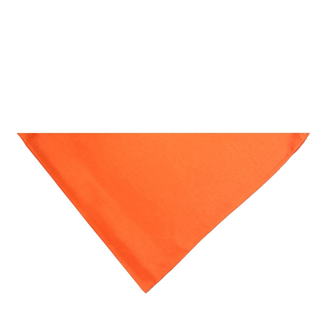 Jordefano Triangle Bandanas Pack of 12 Polyester Solid Colors 30x19 Inches Image 4