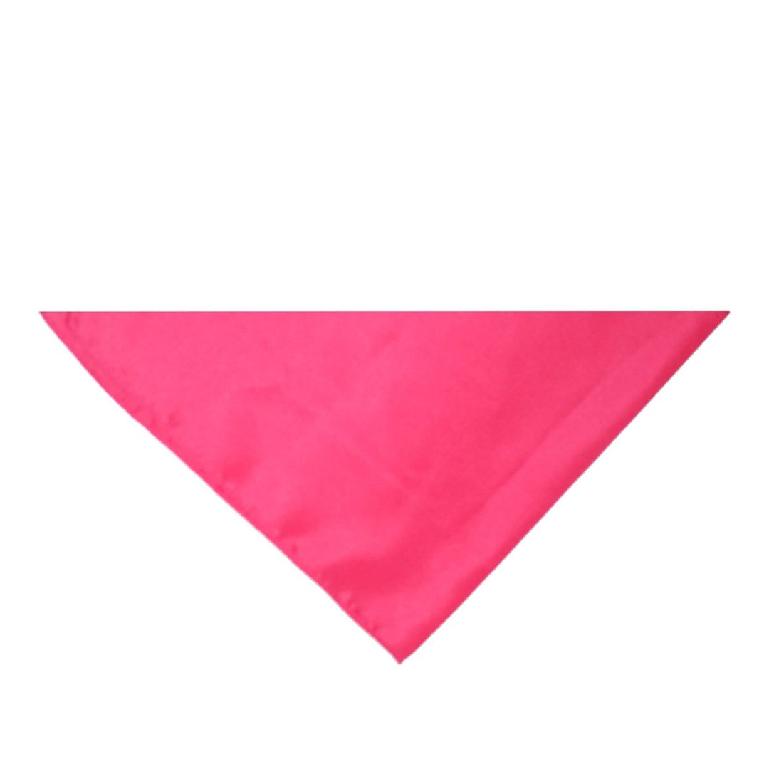 Jordefano Triangle Bandanas Pack of 12 Polyester Solid Colors 30x19 Inches Image 8