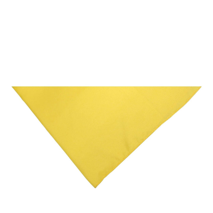 Jordefano Triangle Bandanas Pack of 12 Polyester Solid Colors 30x19 Inches Image 1