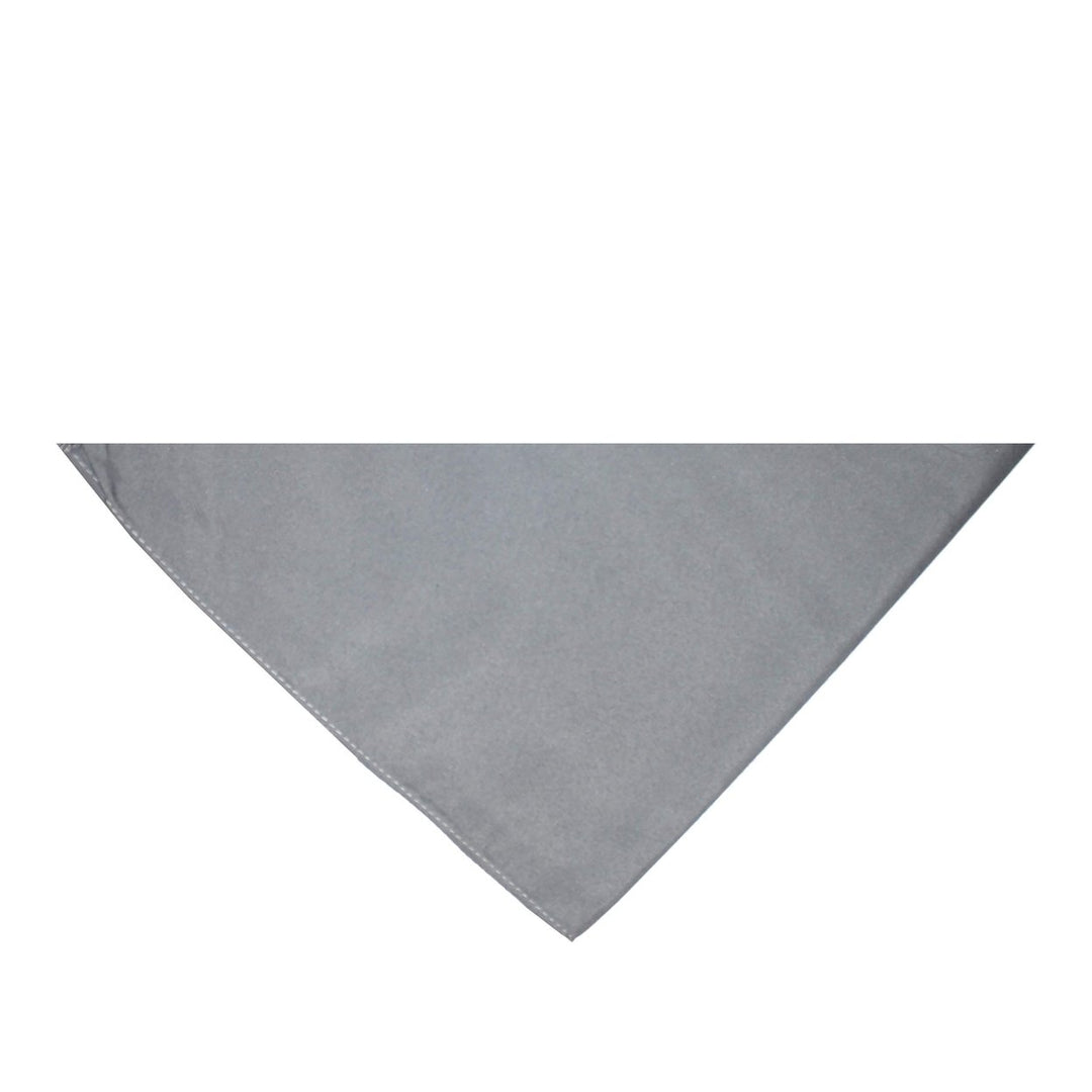 Jordefano Triangle Bandanas Pack of 12 Polyester Solid Colors 30x19 Inches Image 1