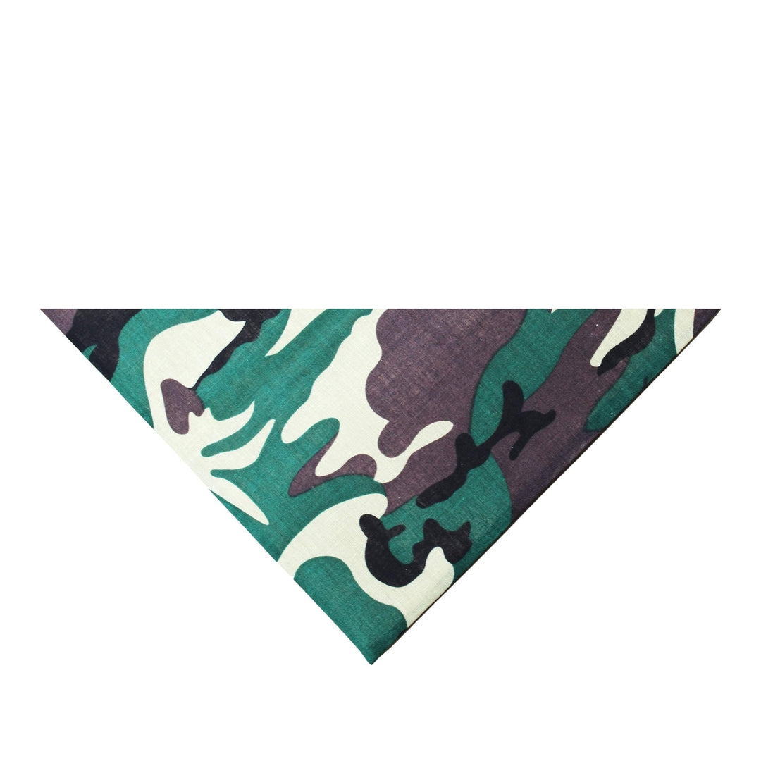 Jordefano Triangle Bandanas Pack of 12 Polyester Solid Colors 30x19 Inches Image 11