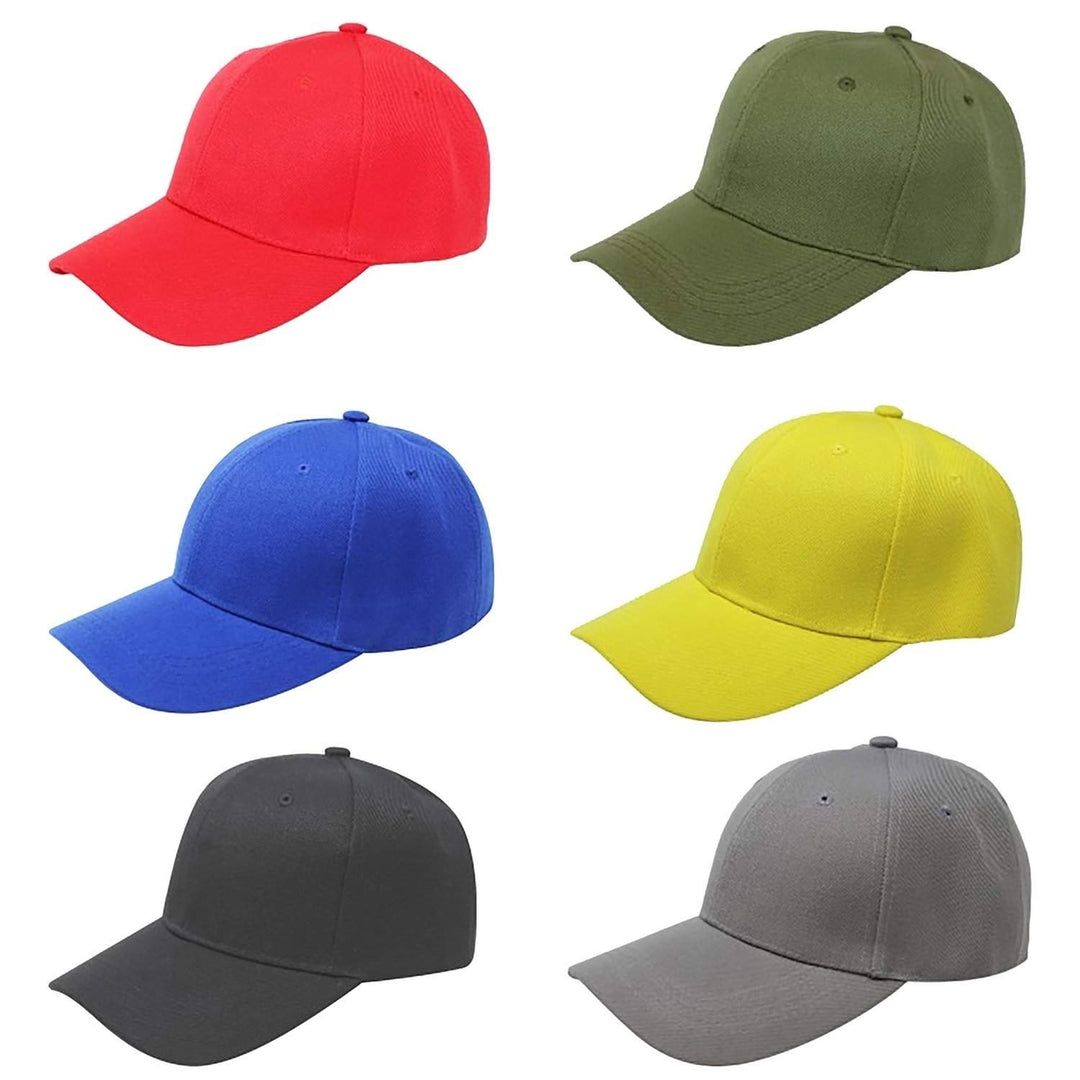 Bulk Wholesale Plain Adjustable Baseball Caps Pack of 15 Custom Embroidery Hats Image 7