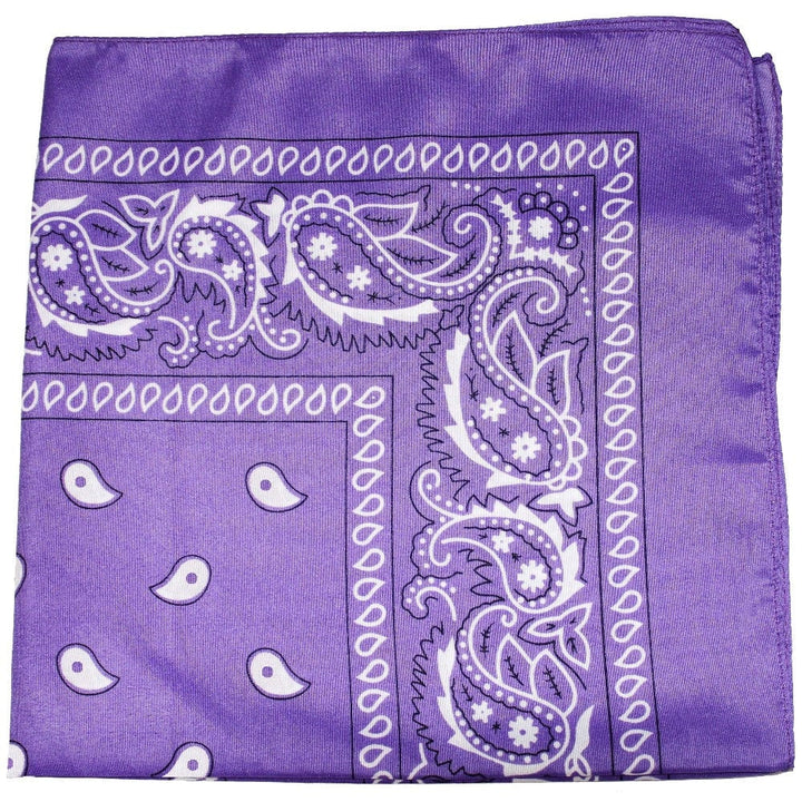 Paisley Polyester Unisex Bandanas 21x21 Bulk 108 Pack Wholesale Variety Colors Image 1