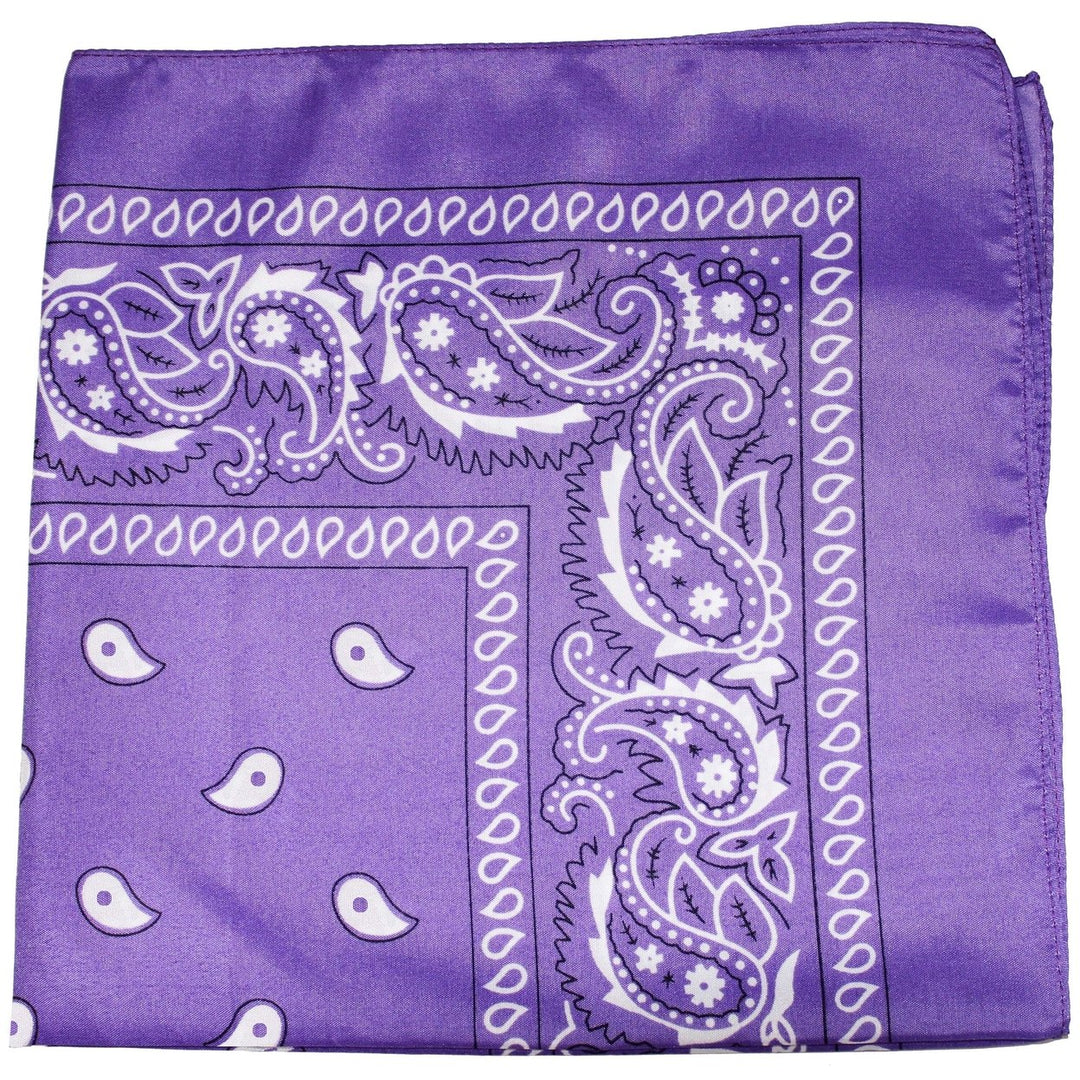 150 Pack Paisley Polyester Bandanas Wholesale Lot Colorful Fashion Accessories Image 1