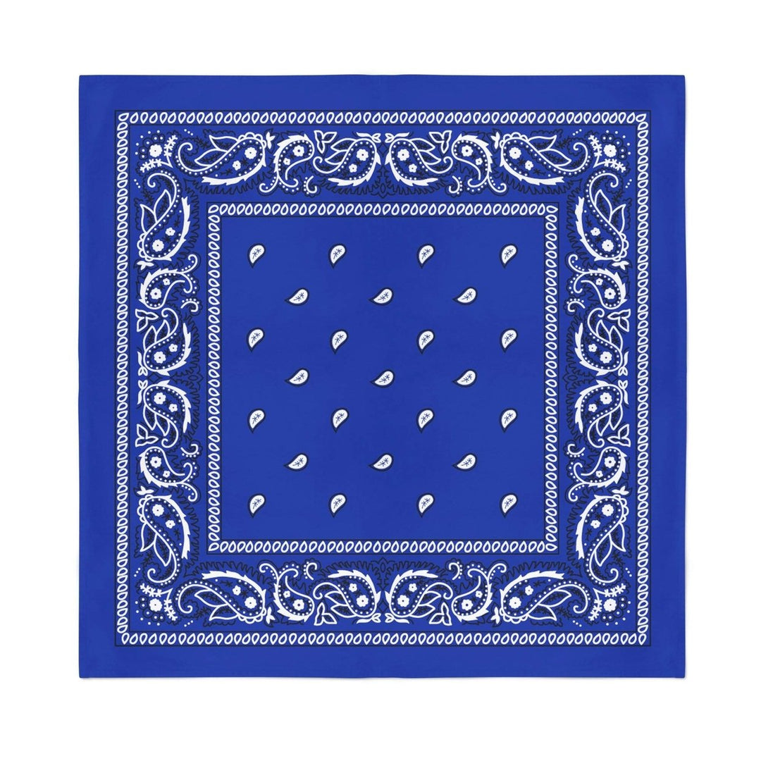 Paisley Polyester Bandanas 20 Pack Unisex Wholesale Variety of Colors Image 1