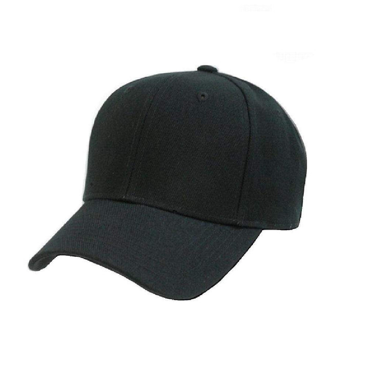 Unisex Adjustable Plain Baseball Cap Solid Color Hat Max Comfort Packs of 1-24 Image 1