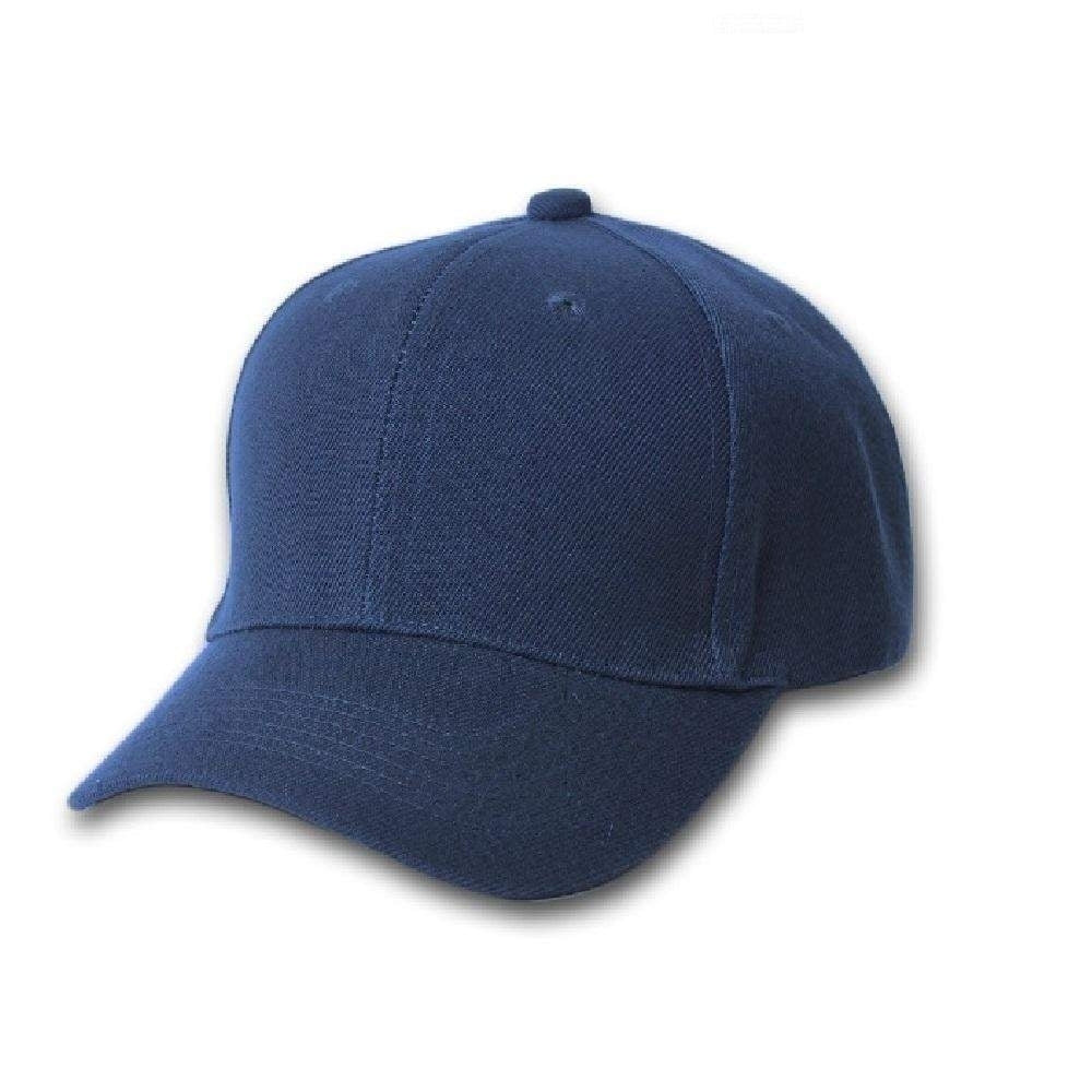 Unisex Adjustable Plain Baseball Cap Solid Color Hat Max Comfort Packs of 1-24 Image 2