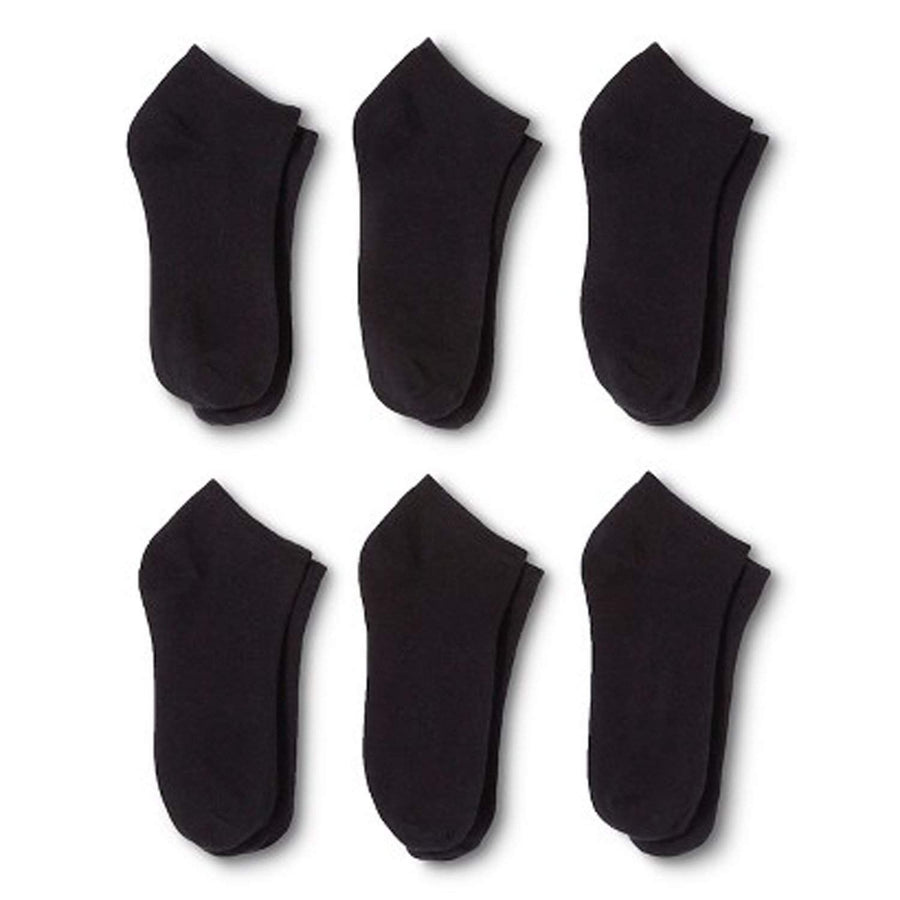 Uni Style Apparel No Show Socks 36 Pack Polyester Ankle Socks Black White Image 1