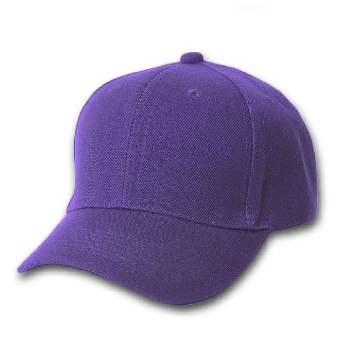 Unisex Adjustable Plain Baseball Cap Solid Color Hat Max Comfort Packs of 1-24 Image 8