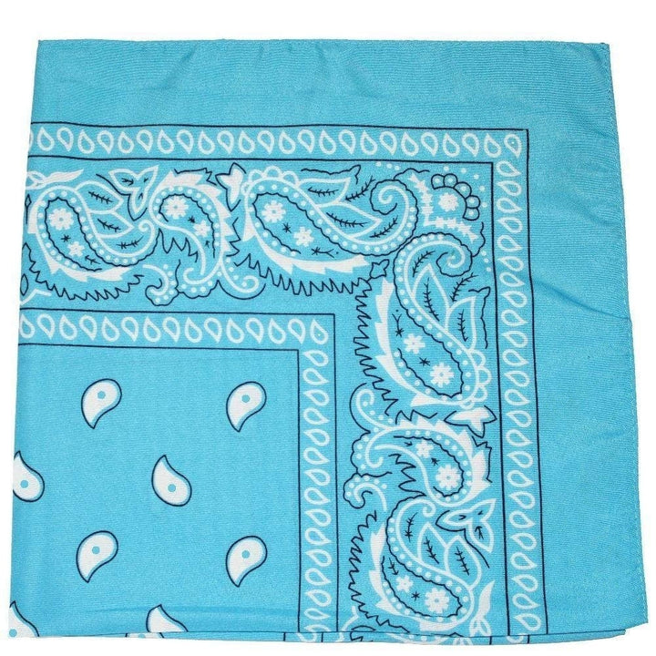 30 Pack Polyester Paisley Bandanas 22x22 Inch Unisex Assorted Colors Image 1