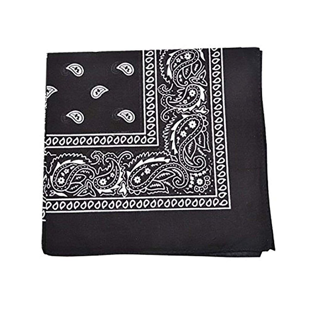 PriceMeNow 36 Pack XL Polyester Paisley Bandanas 27x27 Non Fading Colors Image 1