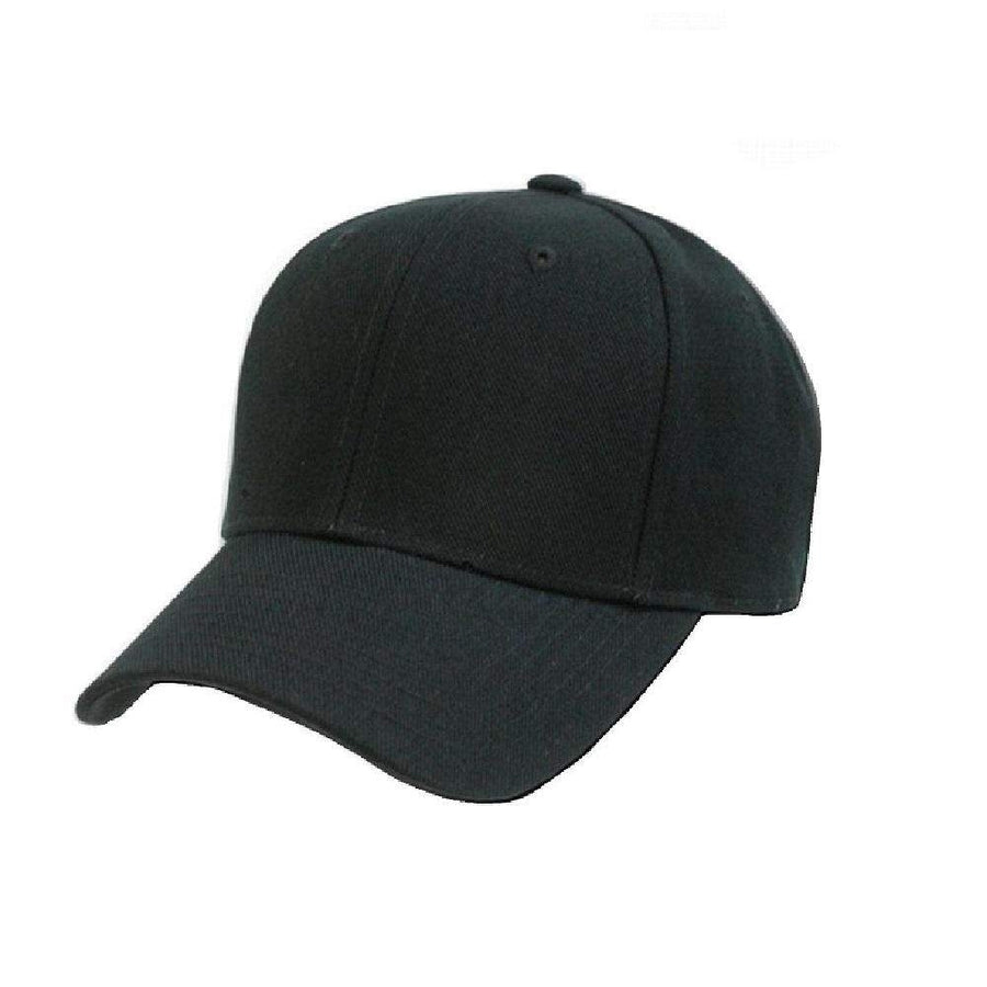 Qraftsy Plain Polyester Unisex Baseball Cap - Blank Hat with Solid Color Image 1