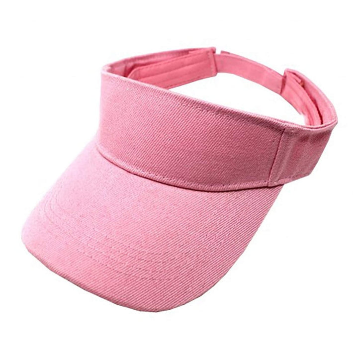 Qraftsy Adjustable Sun Visor Cap Hat 100% Polyester Lightweight Outdoor Wear Image 1