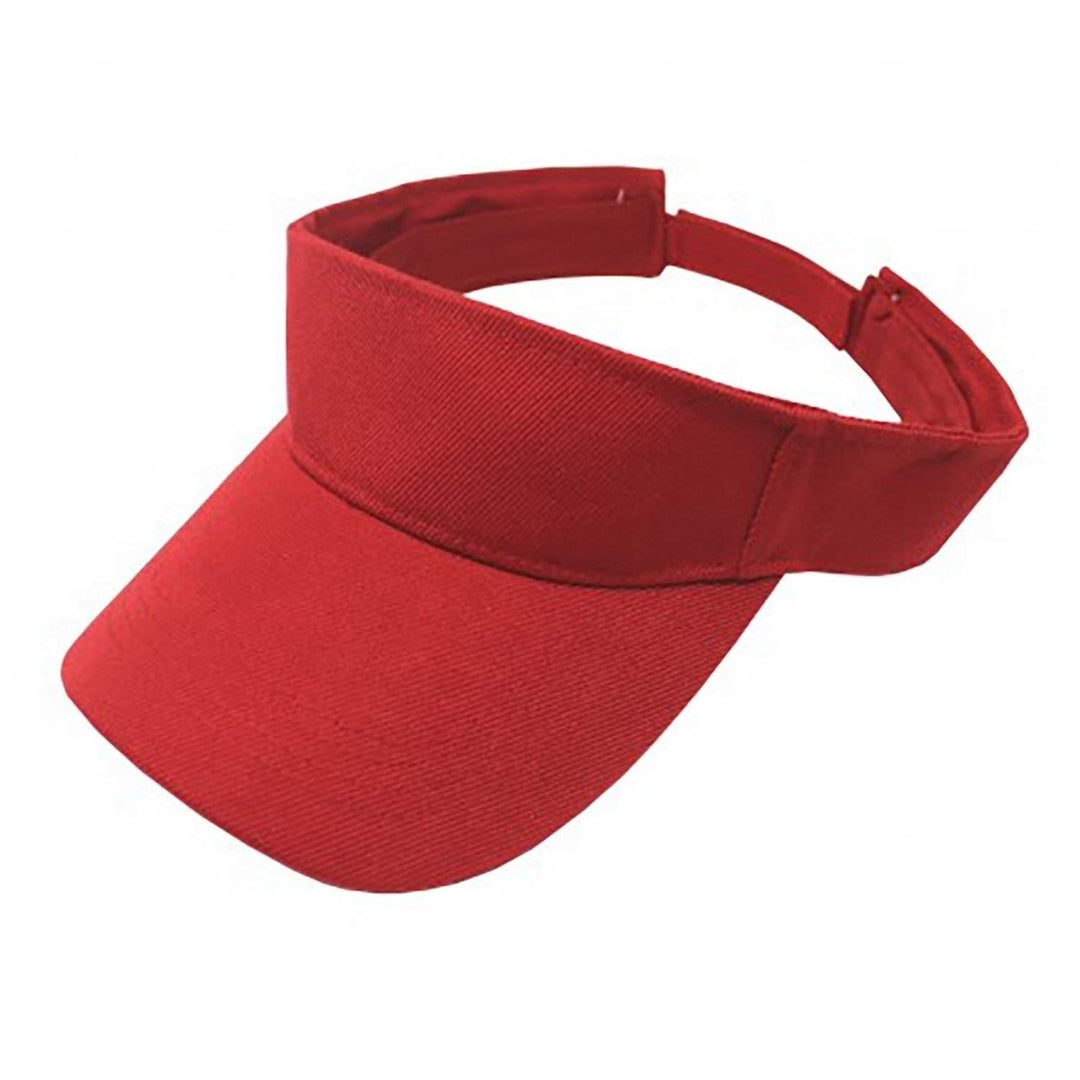 Qraftsy Adjustable Sun Visor Cap Hat 100% Polyester Lightweight Outdoor Wear Image 7