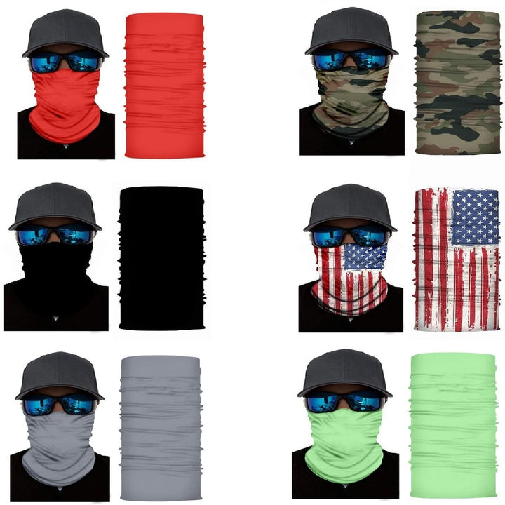 Balec Neck Gaiter Scarf Set of 12 Breathable Multi-Functional Face Masks Image 4