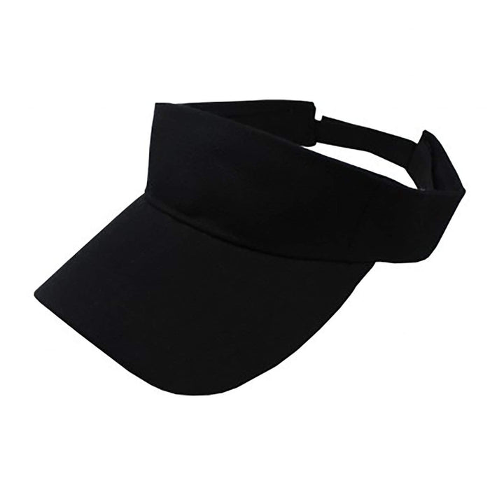 Pack of 5 Adjustable Sun Visor Caps Sports Hats Lightweight Polyester Image 1