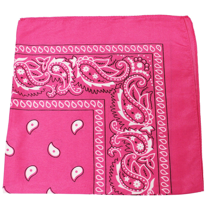 Pack of 5 X-Large Paisley Cotton Printed Bandana - 27 x 27 inches Image 9