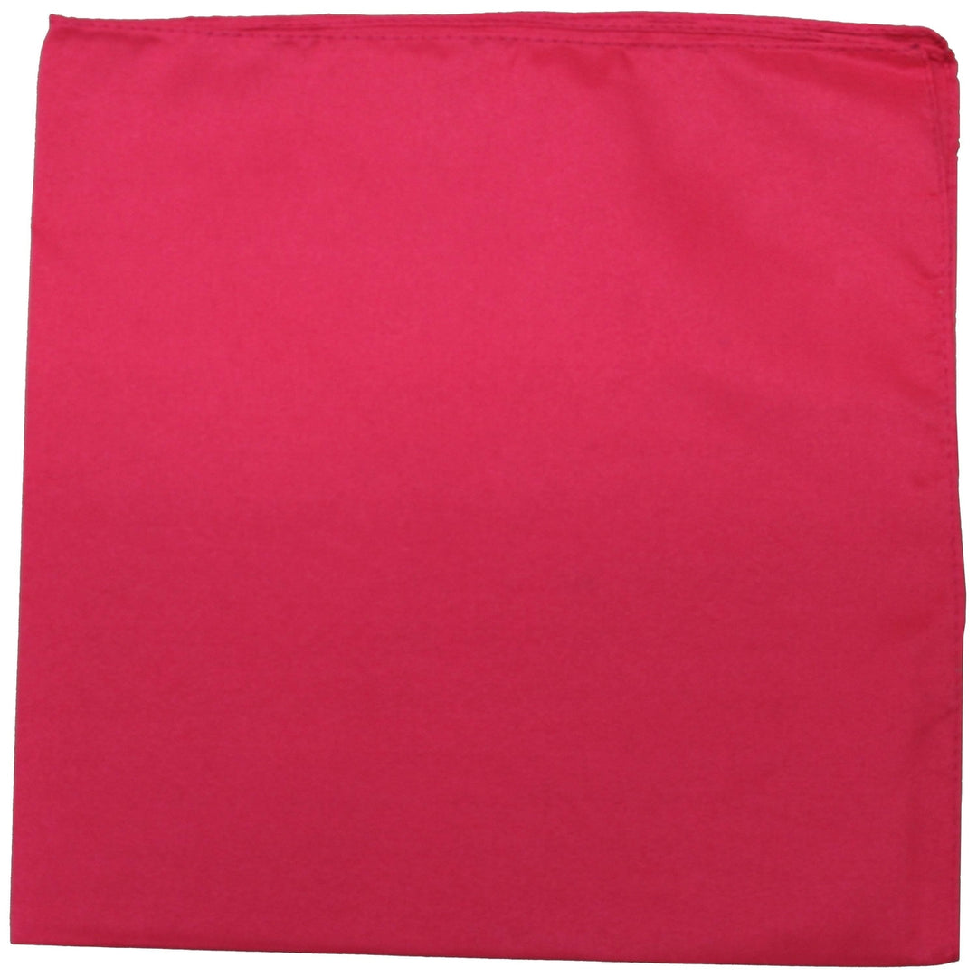 Set of 72 Mechaly Unisex Solid Polyester Plain Bandanas - Bulk Wholesale Image 9