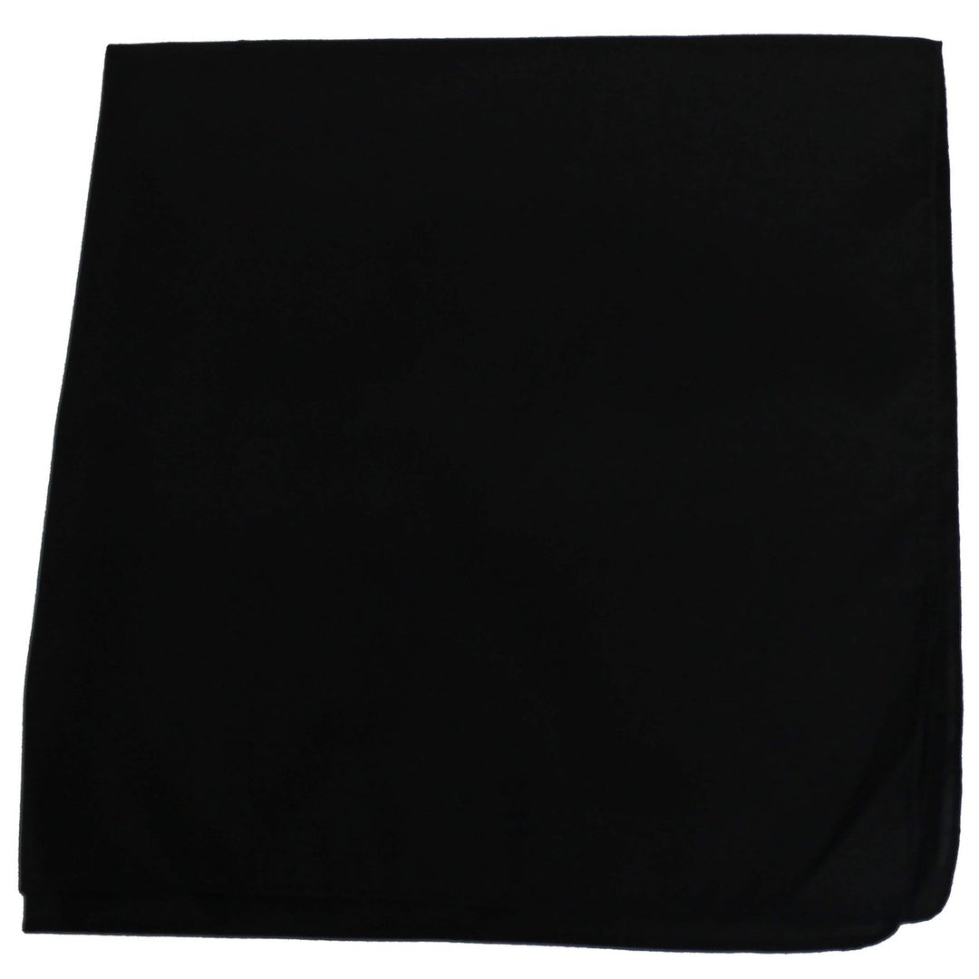 Solid 100% Cotton Unisex Bandana Image 1