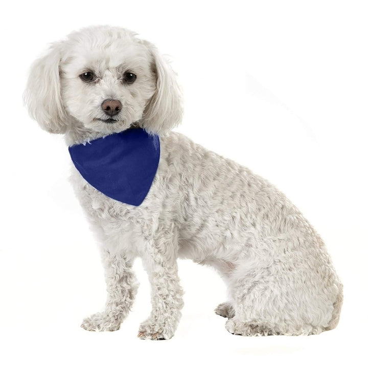 Solid Cotton 8 Pack Dog Bandana Triangle Bibs - Small and Medium Pets Image 4