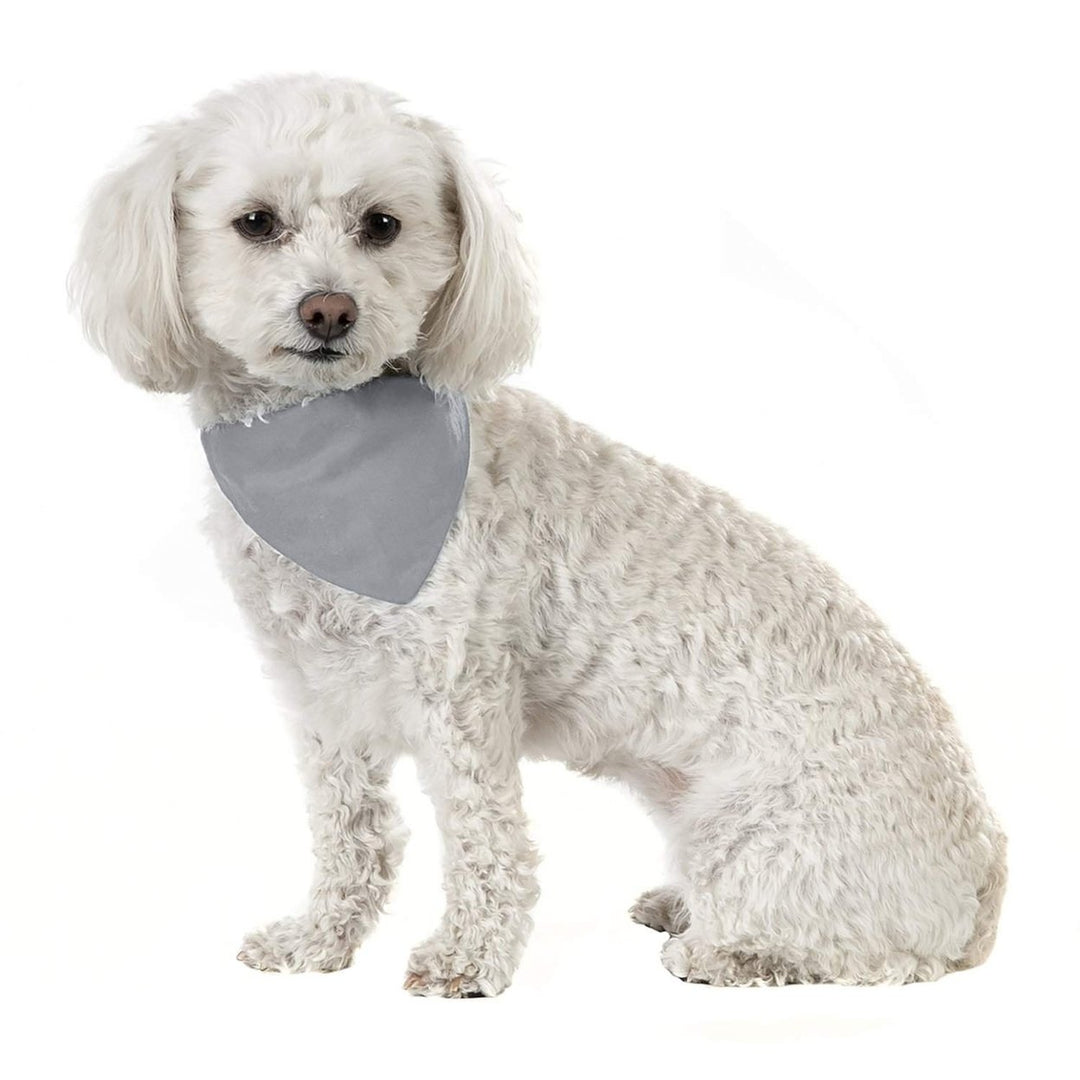 Solid Cotton 8 Pack Dog Bandana Triangle Bibs - Small and Medium Pets Image 10