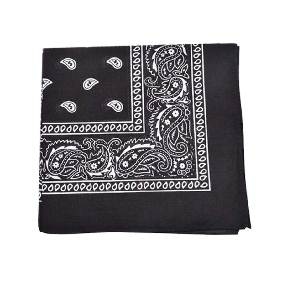 Unibasic Paisley Cotton Bandana XLhead wraphandkerchief - 10 Pack Image 1