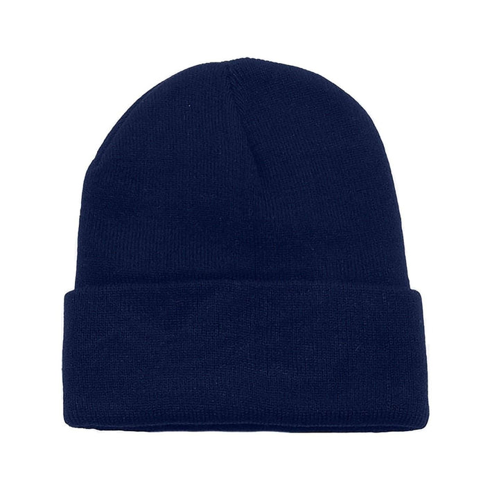 Unisex Long Cuffed Beanie Skullies 100% Acrylic Warm Hat for Men Women Image 4