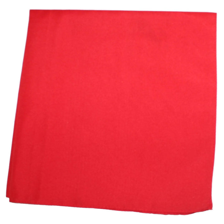 Unibasic XL Polyester Bandana 27x27 Inches Solid Color 10 Pack Accessories Image 2